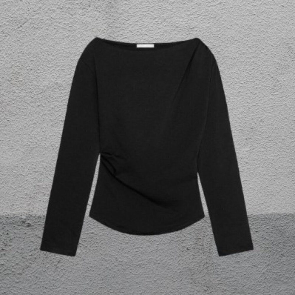 ZARA SIDE DRAPE T-SHIRT  SIZE S  1198/160/800